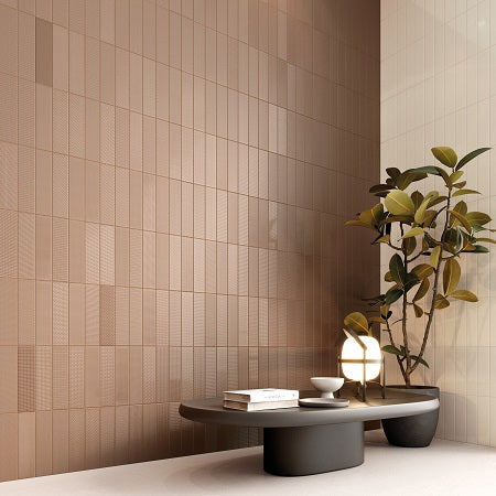 MV - Texiture Pattern Mix Copper Subway Tile