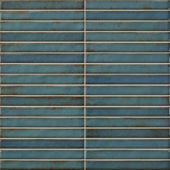 DB - Pencil Raku Turquoise Tile