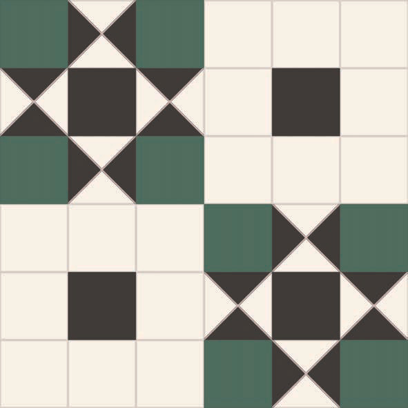 DB - Victorian Manchester Green Matt Anti-Slip Tile