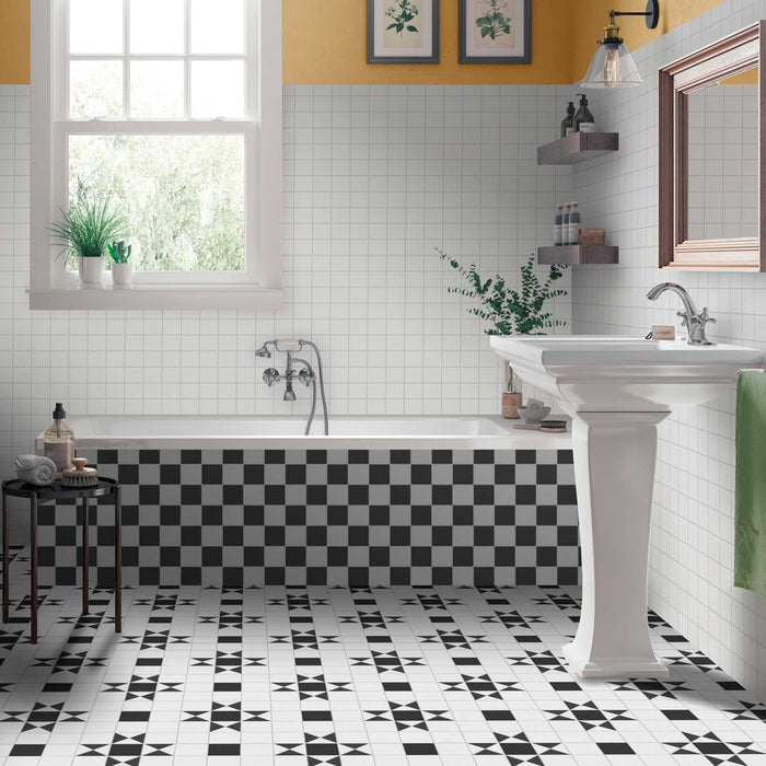 DB - Victorian Queen Black Matt Anti-Slip Tile