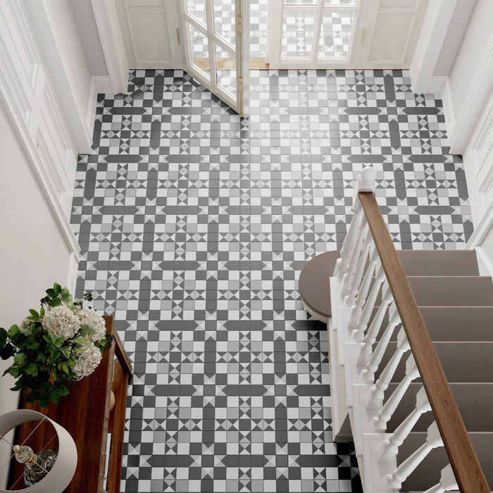 DB - Victorian Windsor Black Matt Anti-Slip Tile