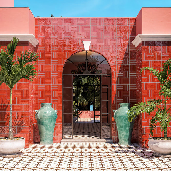 DB - Village Subway Volcanic Red Tile
