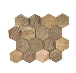 CA - Amber Hexagon Mosaic