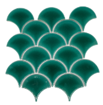 CA - Pine Green Fan Mosaic