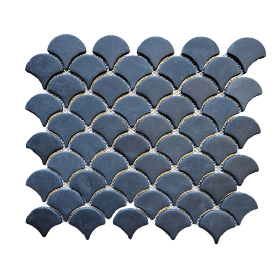 GS - Dusty Noir Recycled Glass Mosaic