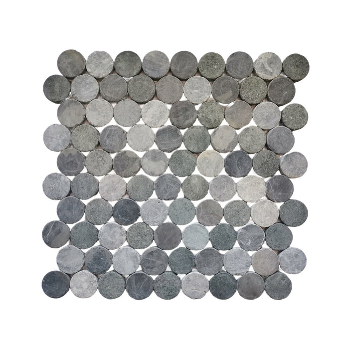 GS - Circles Dark Stone Mix Mosaic