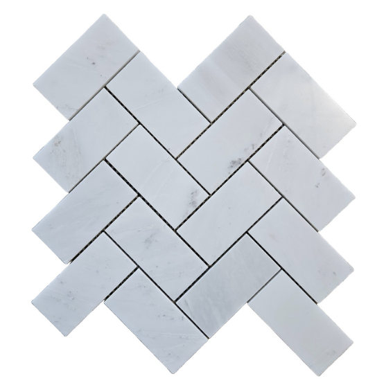GS - Pearl Grey Herringbone Mosaic