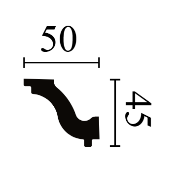 NMC Nomastyl Cornice 45x50mm - H