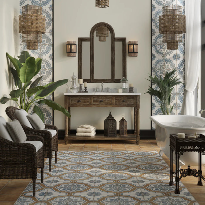 DB - Habana Blue Mix Matt Anti-Slip Tile