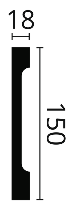 NMC Wallstyl Skirting 18x150mm - FD15S