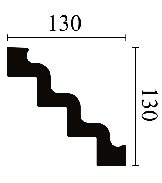 NMC Nomastyl Cornice 130x130mm - ST4