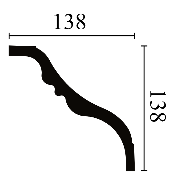 NMC Nomastyl Cornice 138x138mm - TI