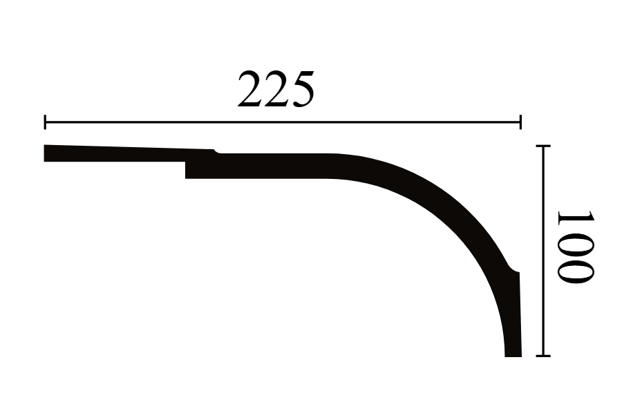 NMC Wallstyl Cornice 100x225mm - WT22