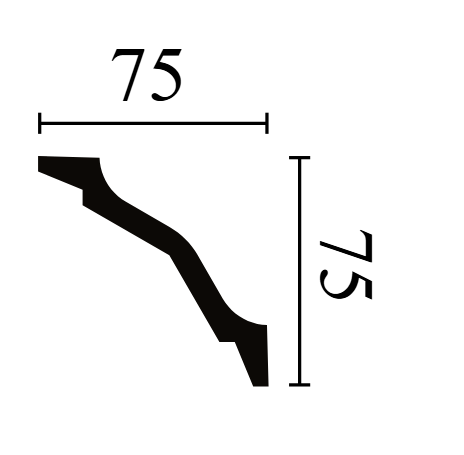 NMC Wallstyl Cornice 75x75mm - WT26