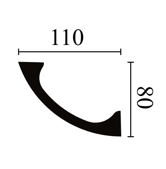 NMC Wallstyl Cornice 80x110mm - WT3