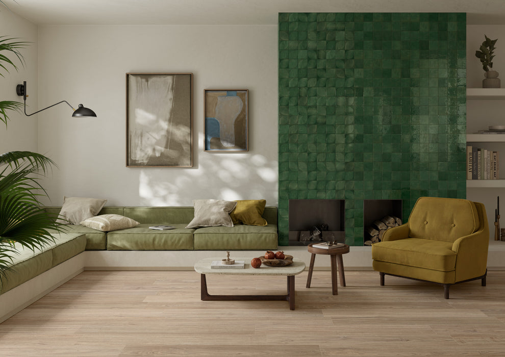 Marazzi - Lume Dew 3D Green Tile