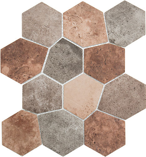 DJ - Eco Copper Concrete Irregular Mosaic