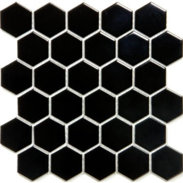 KM - Gloss Black Hexagon