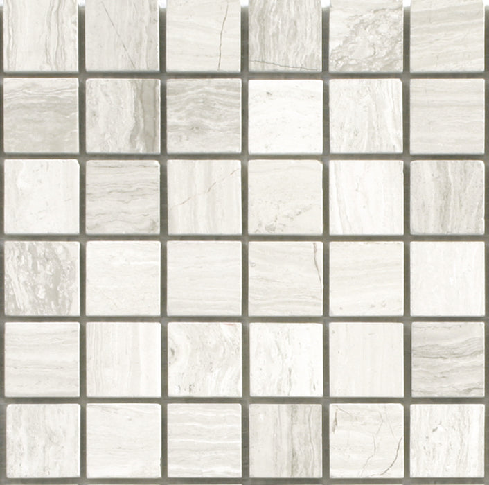 DJ - Gemstones White Plain Mosaic