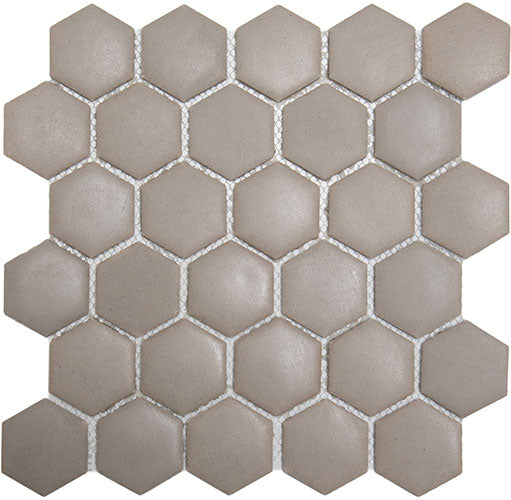 DJ - Light Grey Hexagon Resin Mosaic