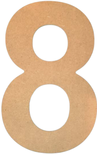 Pudlo - Number 8 Template