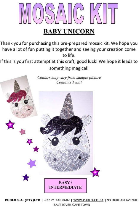 MK - Baby Unicorn Mosaic Kit