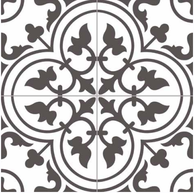 Decobella - Chic Bourton Monochrome Tile
