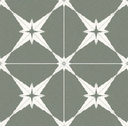 Decobella - Chic Polaris Green Tile