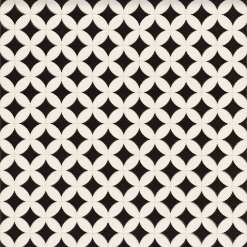 Decobella - Orly Black and White Tile