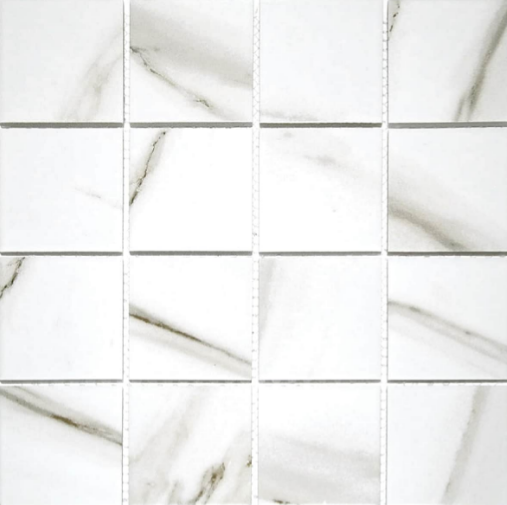 DJ - Calacatta White Porcelain Mosaic