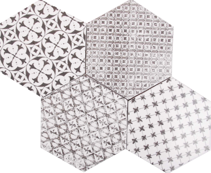DJ - Marrakech Negro Tiles (Four Pack)
