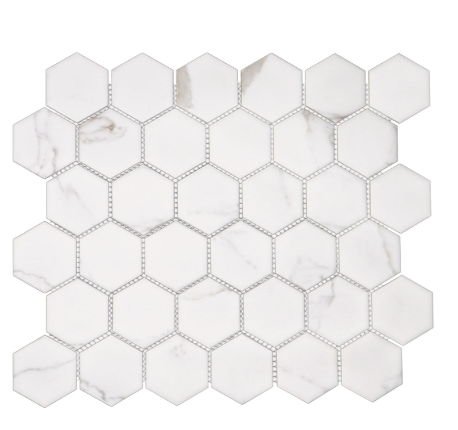 FT - Glazed Marble Hexagon Mosaic