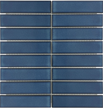 FT - Glazed Blue Strip Mosaic