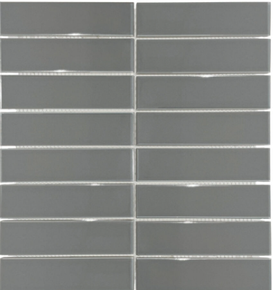 FT - Glazed Grey Strip Mosaic