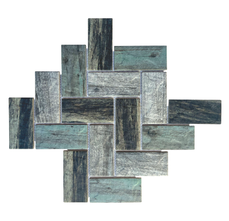FT - River Wood Fishbone Mosaic