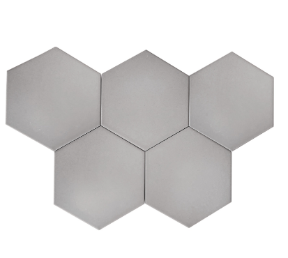 FT - Hexagon Light Grey Matt Tile