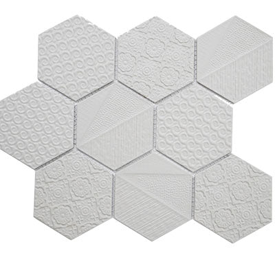 CW - Grey Dust Hexagon Mosaic