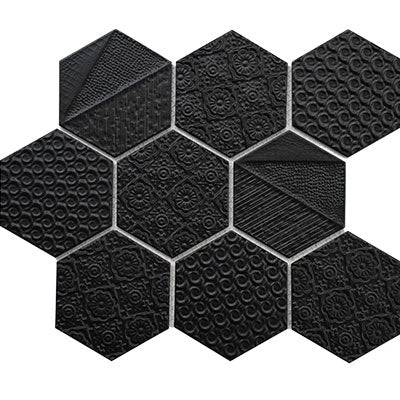 CW - Black Dust Hexagon Mosaic