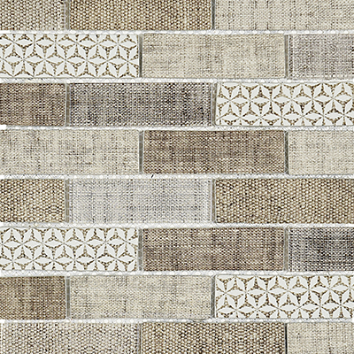 CW - Coco Cream Carpet Pattern Interlocking Mosaic