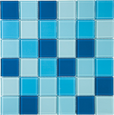 FT - Crystal Glass Aqua Mix Mosaic