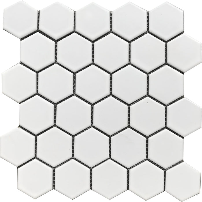 GS - White Hex Matt Mosaic