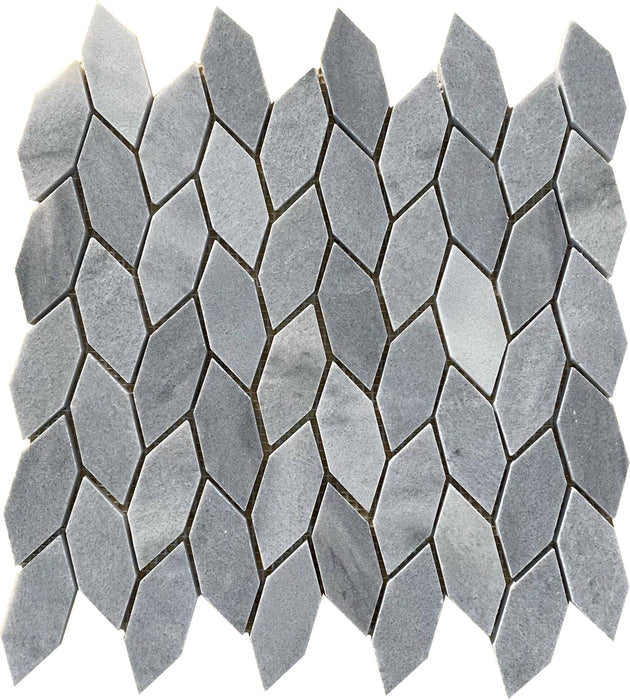 GS - Ice Grey Autumn Leaf Marble Polished Mosaic