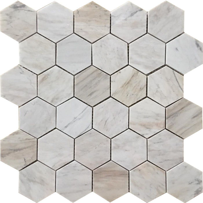 GS - Wooden Vein Hexagon Polished Mosaic