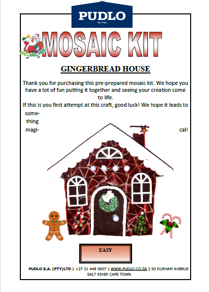 MK - Gingerbread House Mosaic Kit