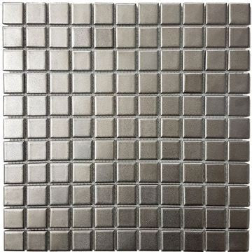 KM - Porcelain Silver Mosaic 5mm