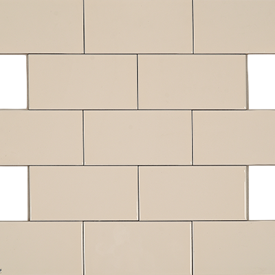 CW - Gloss Ivory Plain Cut Subway Tile