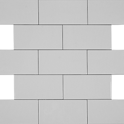 CW - Gloss Grey Plain Cut Subway Tile