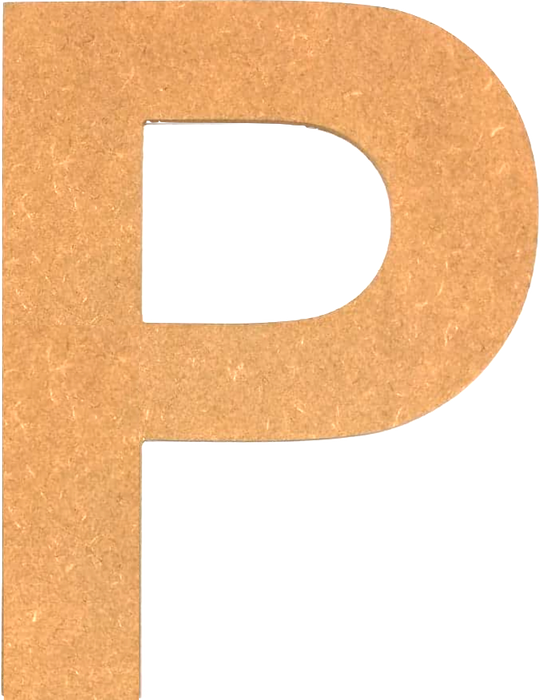 Pudlo - Letter P (Capital) Template