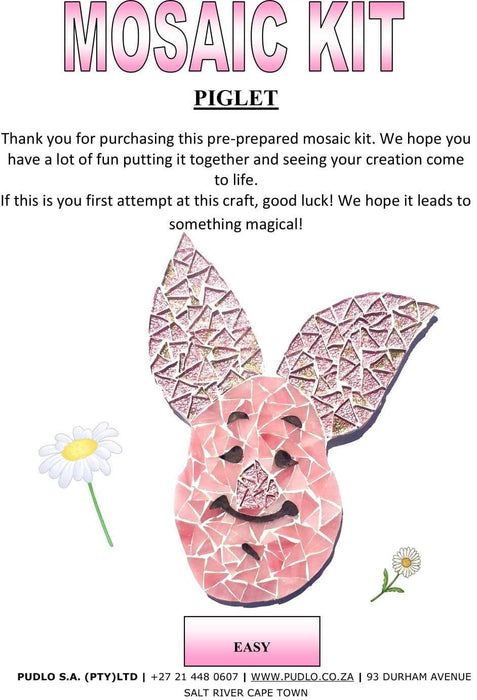 MK - Piglet Mosaic Kit TO BE DISCONTINUED