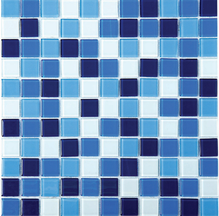 FT - Crystal Glass Blue Mix Mosaic